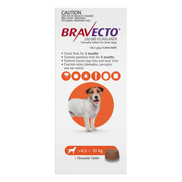 Bravecto Dog Chew Small 4.5-10kg