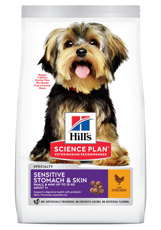 Hill's Science Plan Sensitive Stomach & Skin Mini Dog Food 1.5kg