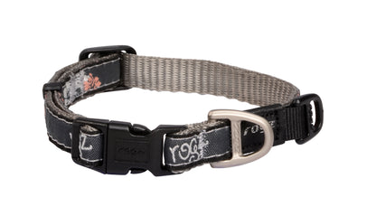 Rogz Fancy Dress XL dog collar in Coral Island pattern