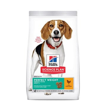Hill's Science Plan Perfect Weight Medium Dog Food 12kg