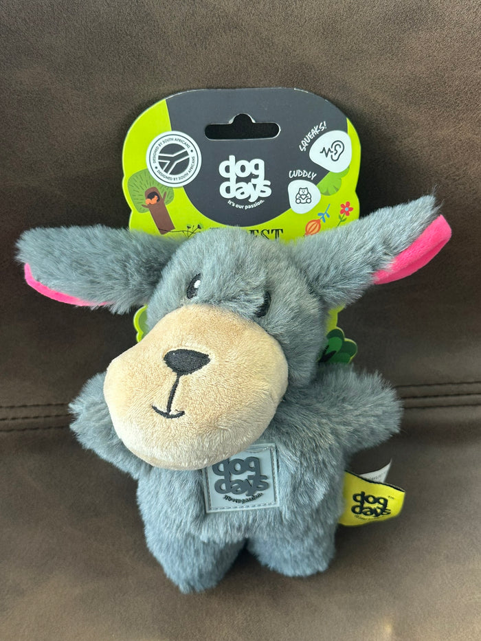 Dog's Life plush rabbit dog toy for gentle supervised play
