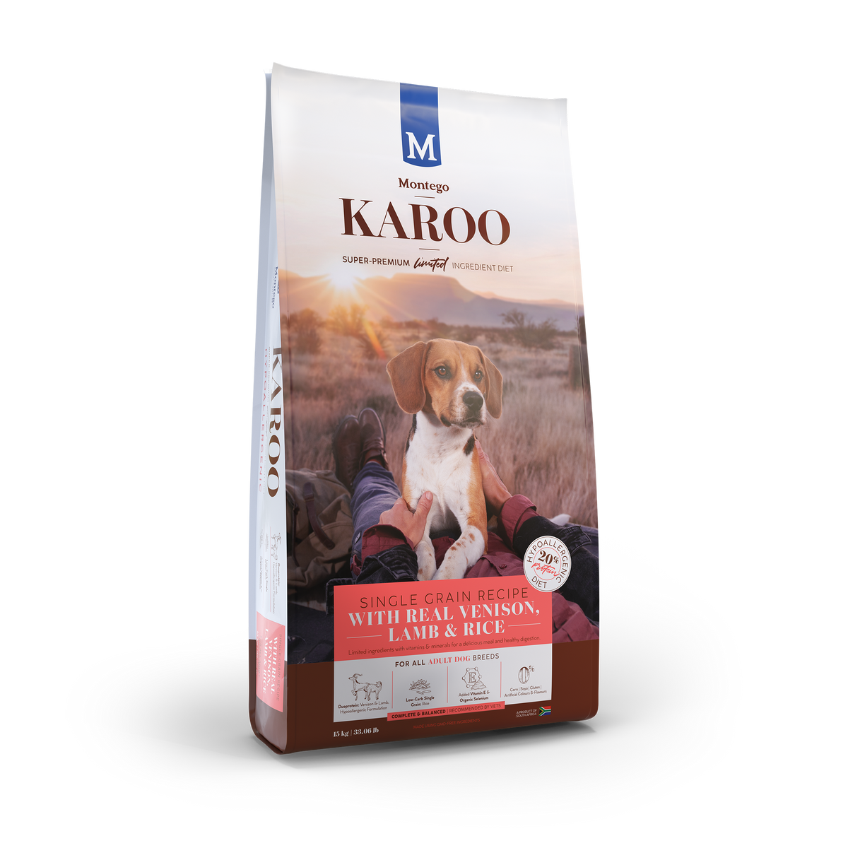 Montego Karoo Venison & Lamb Adult Dog Food 15kg