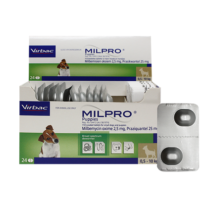 Milpro Puppy Deworming tablet