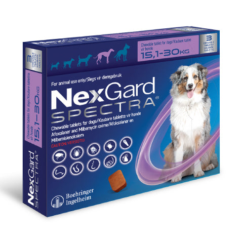 NexGard Spectra Dog Large 15.1-30kg 1's