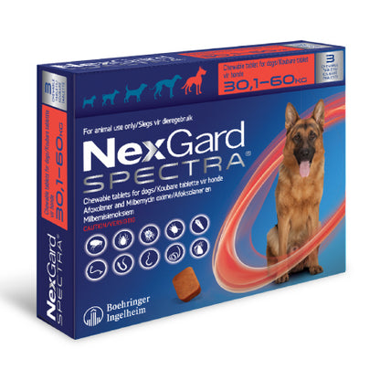 NexGard Spectra Dog Extra Large 30.1-60kg 1's