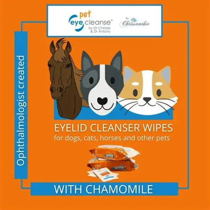 Pet Eye Cleanse Wipes for gentle eyelid and eye-area cleaning