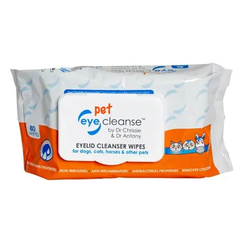Pet Eye Cleanse Wipes pack for dogs and cats