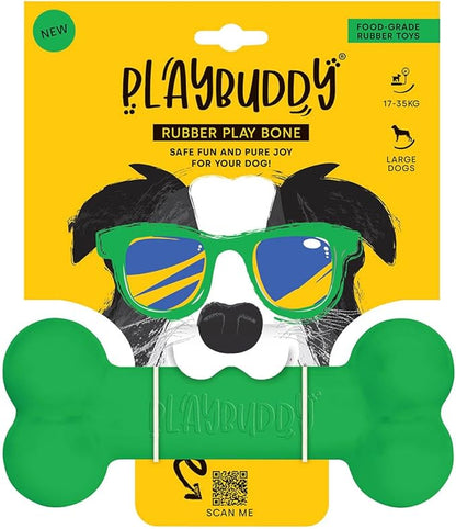 PlayBuddy Bone large dog toy in green