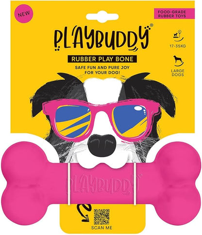 PlayBuddy Bone large dog toy in pink