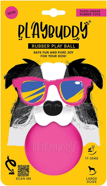 PlayBuddy Ball large dog toy in pink
