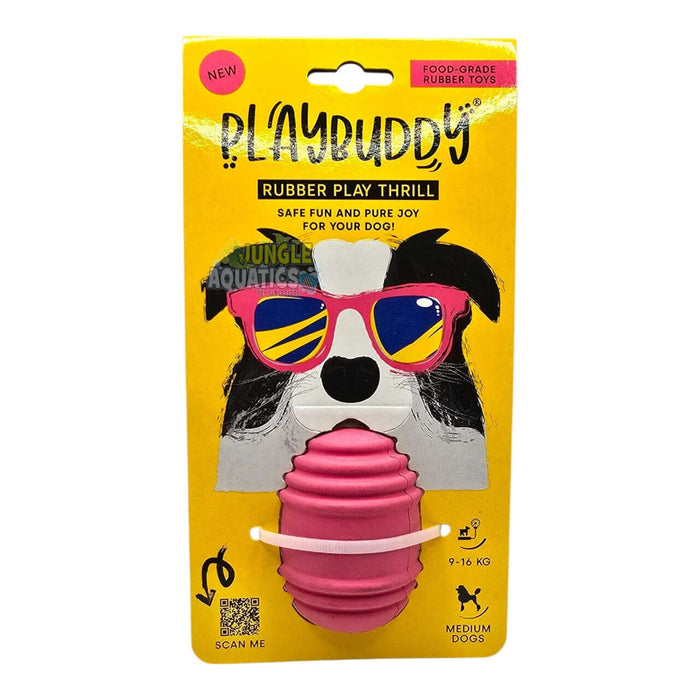 PlayBuddy Thrill medium dog toy in pink