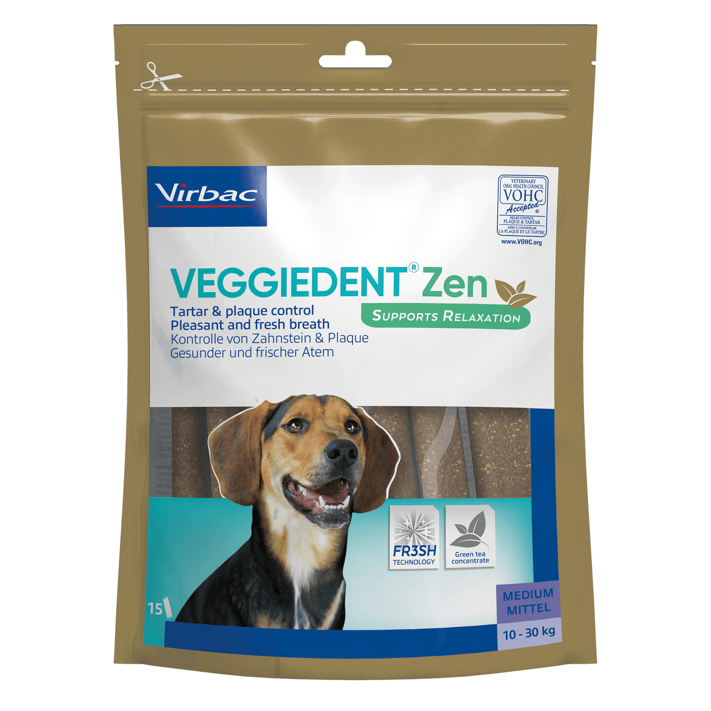 Veggiedent Zen Tartar Control Chews for Medium Dogs